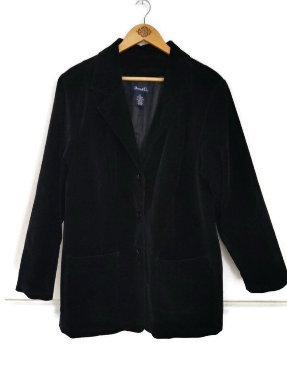 Lovely Women's Black Velvet Lined Holiday Event Jacket Plus Size 1X